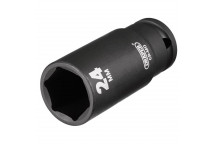 Draper HI-TORQ Deep Impact Socket 1/2" Sq. Dr. 24mm
