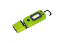 Rechargeable 360° Inspection Light 3W COB & 1W SMD LED Green