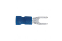 Sealey Easy-Entry Fork Terminal Ø3.7mm 4BA Blue Pack of 100