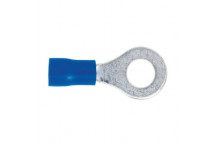 Easy-Entry Ring Terminal Ø6.4mm (1/4") Blue Pack of 100