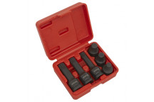 Sealey Impact Spline Socket Bit Set 6pc 1/2"Sq Drive