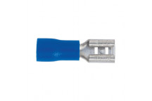 Sealey Push-On Terminal 4.8mm Female Blue Pack of 100