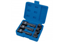 Draper Expert Impact Spline Bit Set 1/2" Sq. Dr. (6pc)