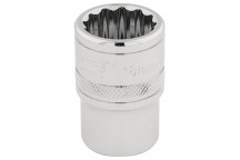 Draper HI-TORQ 12 Point Socket 1/2" Sq. Dr. 18mm