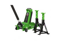 Trolley Jack with Super Rocket Lift & Axle Stands 3 Tonne