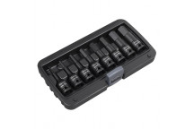 Sealey Impact Hex Socket Bit Set 8pc 1/2"Sq Drive