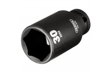 Draper HI-TORQ Deep Impact Socket 1/2" Sq. Dr. 30mm