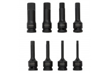 Draper Expert Impact Hex.Socket Bit Set 1/2" Sq. Dr. (8pc)