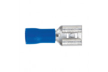 Sealey Push-On Terminal 6.3mm Female Blue Pack of 100