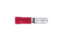 Sealey Bullet Terminal Ø4mm Male Red Pack of 100