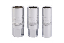 Draper Expert Spark Plug Socket Set 1/2" Sq. Dr. (3pc)