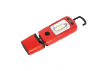 Rechargeable 360° Inspection Light 3W COB & 1W SMD LED Red