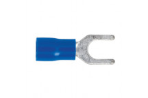 Sealey Easy-Entry Fork Terminal Ø5.3mm 2BA Blue Pack of 100
