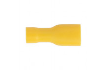 Fully Insulated Terminal 6.3mm Female Yellow Pack of 100