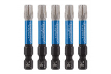 TX-STAR Impact Screwdriver Bits T40 x 50mm 1/4" Hex 5pk