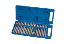 TX-STAR Hex.& Spline Mechanics Bit Set 3/8"1/2"Sq Dr (40pc)