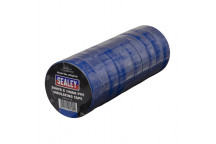 PVC Insulating Tape 19mm x 20m Blue Pack of 10