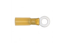 Heat Shrink Ring Terminal Ø6.4mm Yellow Pack of 25