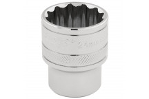 Draper HI-TORQ 12 Point Socket 1/2" Sq. Dr. 24mm