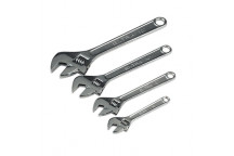 Siegen Adjustable Wrench Set 4pc 150 200 250 & 300mm