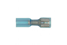 Heat Shrink Push-On Terminal 6.4mm Female Blue Pack of 25