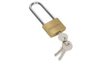 Brass Body Padlock with Brass Cylinder Long Shackle 40mm