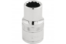 Draper HI-TORQ 12 Point Socket 1/2" Sq. Dr. 12mm