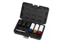 Wheel Nut and Bolt Extractor Socket Set 1/2" Sq. Dr. (7pc)