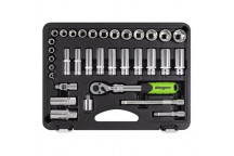 Sealey Socket Set Extending Rachet 3/8"Sq. Dr. (34pc)