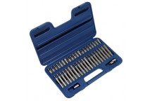 Sealey TRX-Star Hex Spline Bit Set 3/8" & 1/2" Sq. Dr.(42pc)