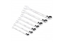 HI-TORQ Metric Reversable Ratcheting Combination Spanner Set
