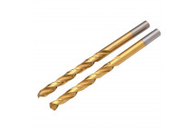 HSS Titanium Nitride Coated Drill Bit 6 x 43mm Pack of 2