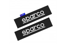 Sparco Seat Belt Pads- Black ( Pack of 2 )