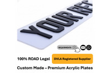 4D Plate White Std.520 X 111- Click here for Info Required