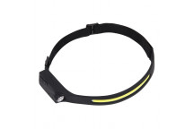 Rechargeable Head Torch with Auto-Sensor 5W COB & 3W LED
