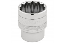 Draper HI-TORQ 12 Point Socket 1/2" Sq. Dr. 27mm