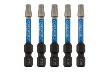 TX-STAR Impact Screwdriver Bits T25 x 50mm 1/4" Hex 5pk