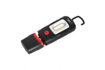 Rechargeable 360° Inspection Light 3W COB & 1W SMD LED Black