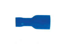 Fully Insulated Terminal 6.3mm Female Blue Pack of 100