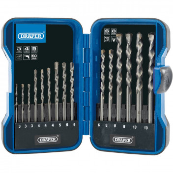 Draper TCT Masonry Drill Bit Set (15pc)