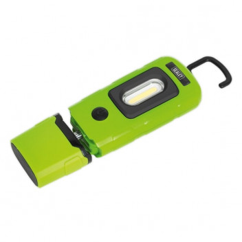 Rechargeable 360° Inspection Light 3W COB & 1W SMD LED Green