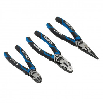 Draper Expert High Leverage Plier Set- Blue (3pc)