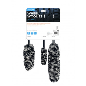 Simply Auto 3Pc Microfibre Wheel Woolies