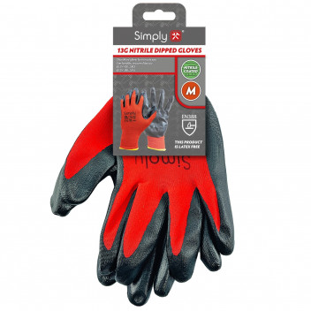 Simply Tools Medium Nitrile Coated Work Gloves