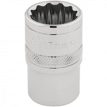 Draper HI-TORQ 12 Point Socket 1/2" Sq. Dr. 17mm