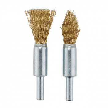 Draper Brassed Steel Crimped Decarb Brush Set (2pc)