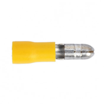Sealey Bullet Terminal Ø5mm Yellow Pack of 100