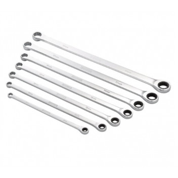 HI-TORQ Metric Extra-Long Double Ring Rachet Spanners (7pc)