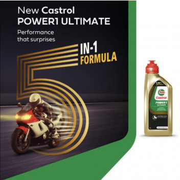 Castrol Power 1 Ultimate 4T 10W-40 Motorcycle Oil 1L