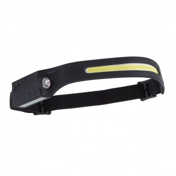 COB LED Rechargable 2-in-1 Head Torch with Wave Sensor 3W